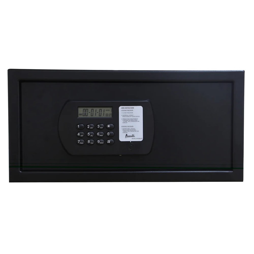 Avanti HRS88N1B 0.88 cu ft Room Safe w/ Keypad Lock - Steel, Black