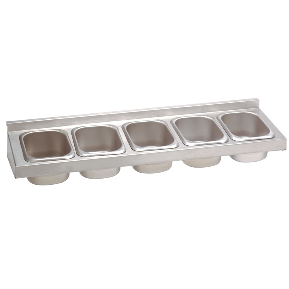 Advance Tabco PRA-2405 Bottle Rack w/ 5 Condiment Cups for 24" Models