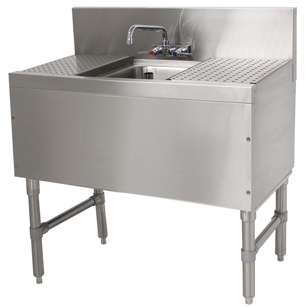 Advance Tabco PRB-19-31C 36" 1 Compartment Sink w/ 10"L x 14"W Bowl, 10" Deep