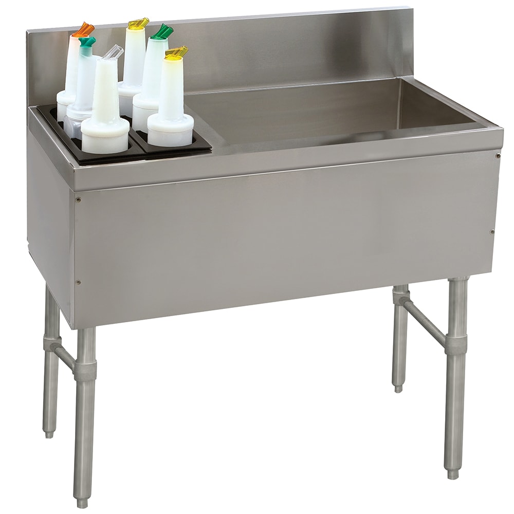 Advance Tabco PRC-19-42R 42" Prestige Cocktail Station w/ 89 lb Ice Bin, Stainless Steel