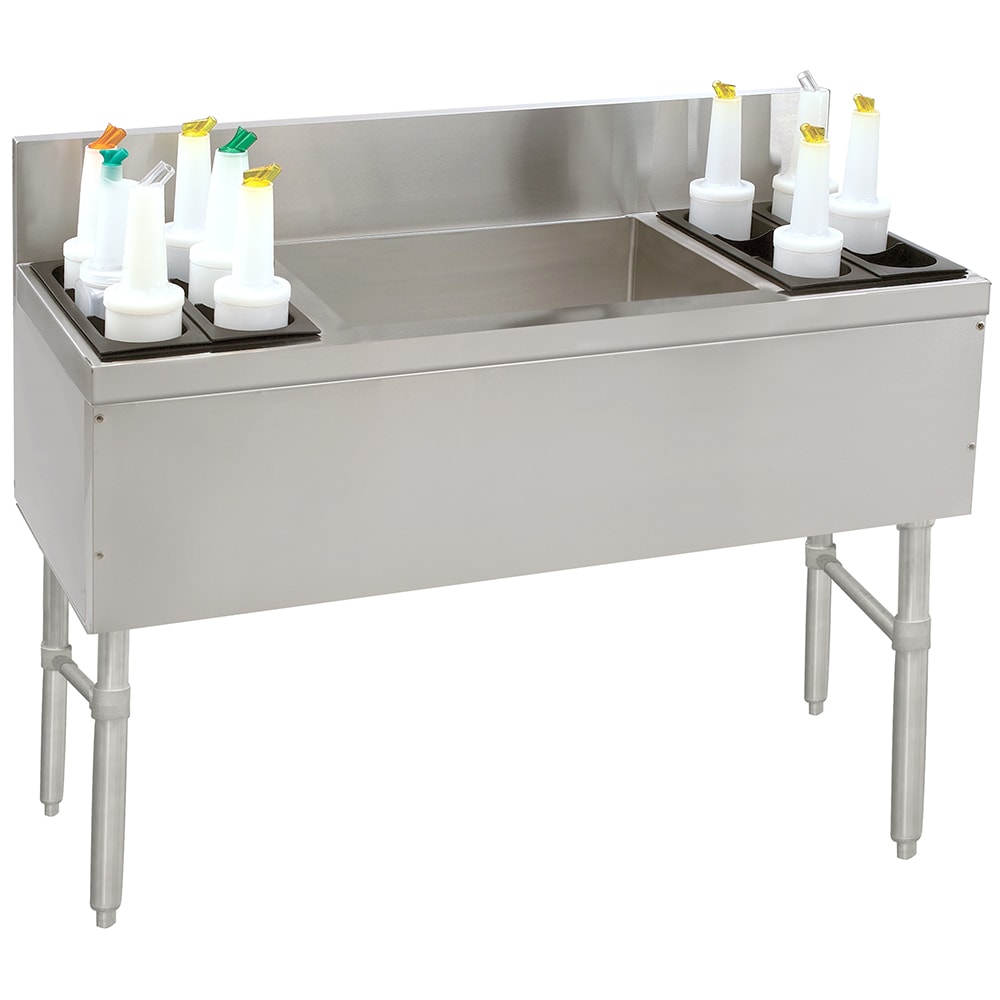 Advance Tabco PRC-19-60LR 60" Prestige Cocktail Station w/ 108 lb Ice Bin, Stainless Steel