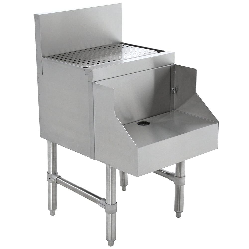 Advance Tabco PRDB-24-12 12" Blender Recess w/ 1" Drain, 29" Front To Back, Stainless