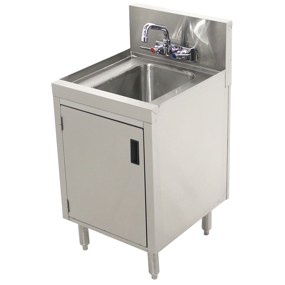 Advance Tabco PRHSC-19-12 Cabinet Base Commercial Hand Sink w/ 14"L x 10"W x 10"D Bowl, Standard Faucet
