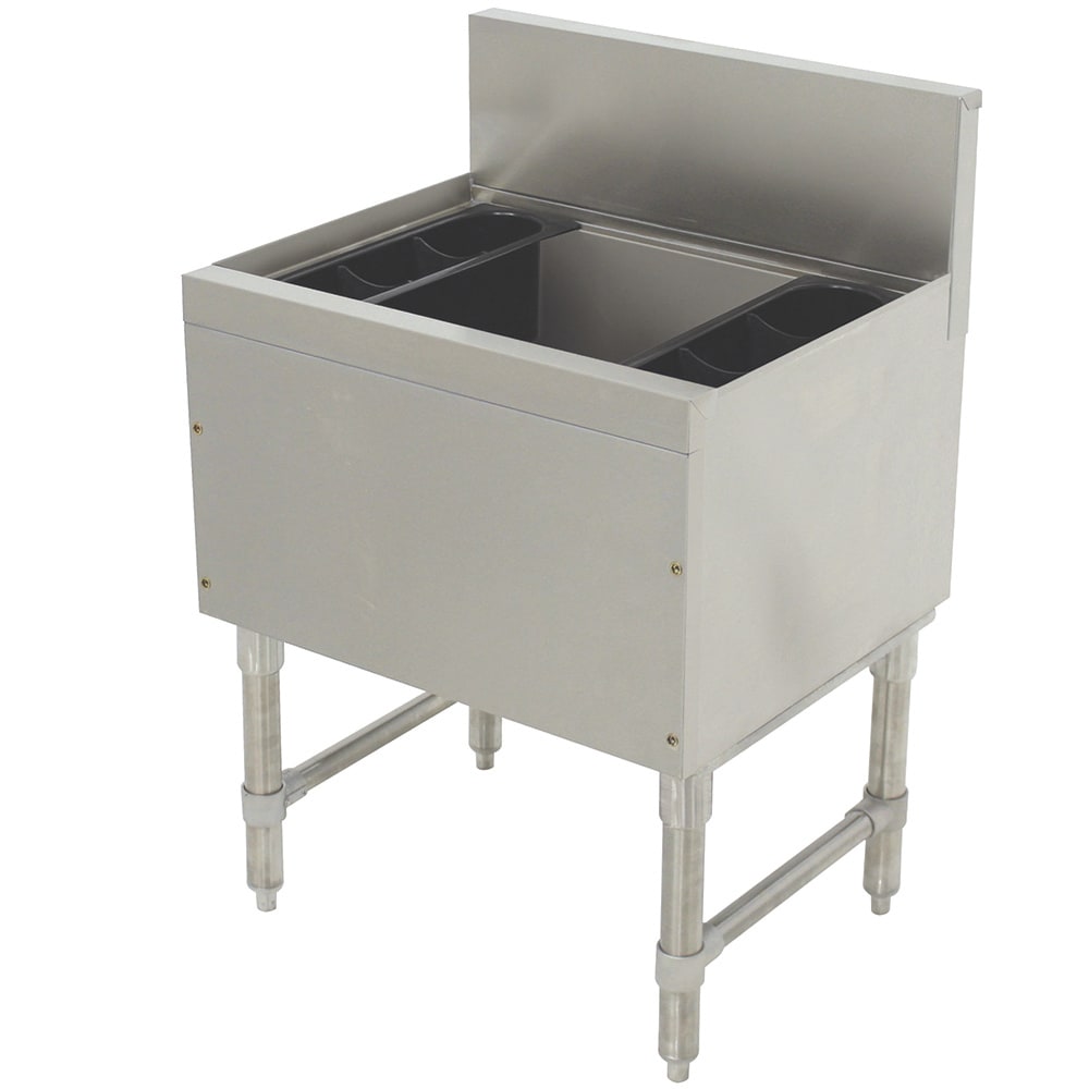 Advance Tabco PRI-19-36 36" Prestige Cocktail Station w/ 108 lb Ice Bin, Stainless Steel