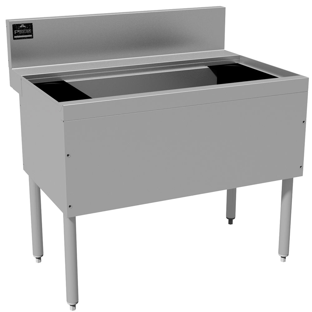 Advance Tabco PRI-24-42-10 42" Prestige Cocktail Station w/ 127 lb Ice Bin, Stainless Steel
