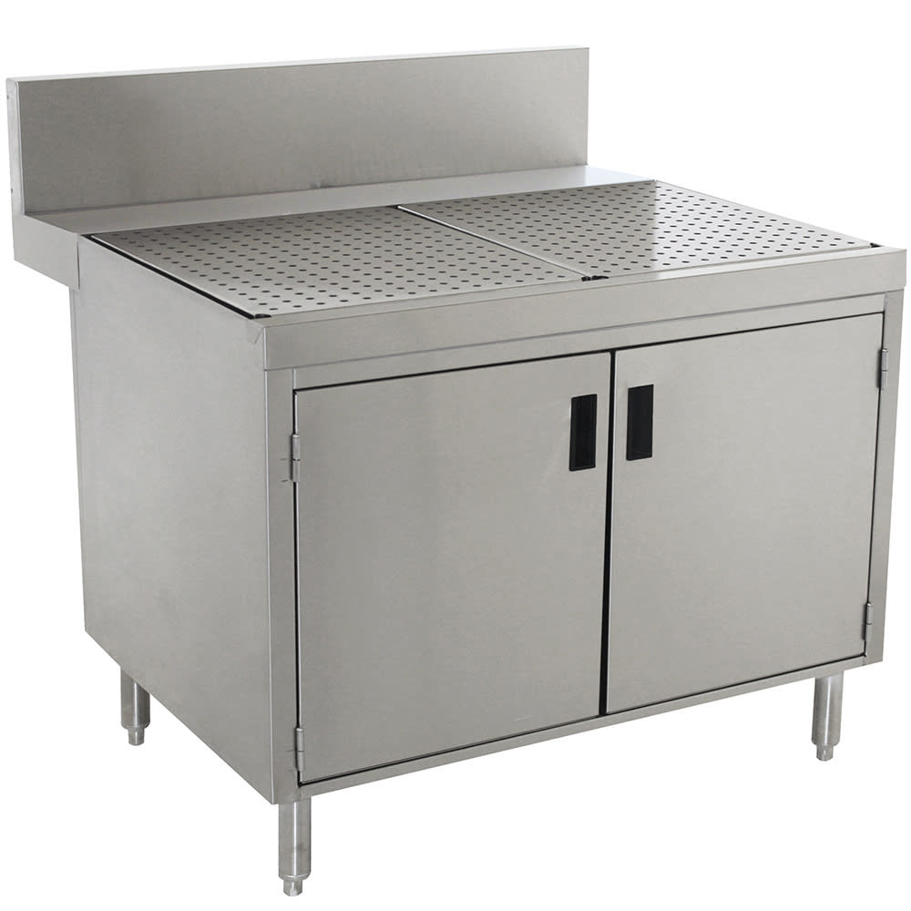 Advance Tabco PRSCD-24-36 36" Stationary Storage Cabinet w/ Hinged Doors, 29" Front To Back