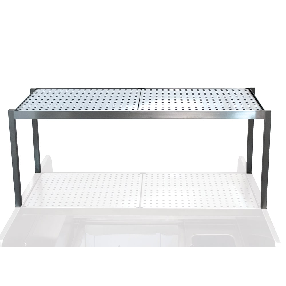 Advance Tabco PRSO-44 40" Single Table Mounted Overshelf for"Large Station, Stainless