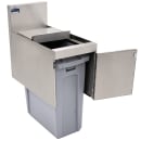 Advance Tabco PRT-12 Trash Receptacle Cabinet w/ Sliding Cover, Stainless thumbnail 2