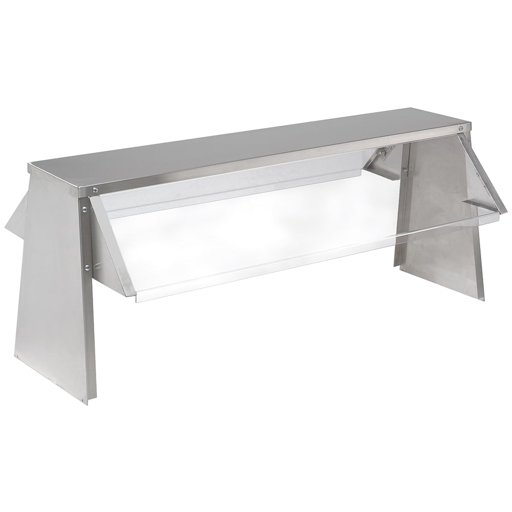 Advance Tabco TBS-4 Countertop Buffet Style Breath Guard w/ 4 Pan Size, Double Service