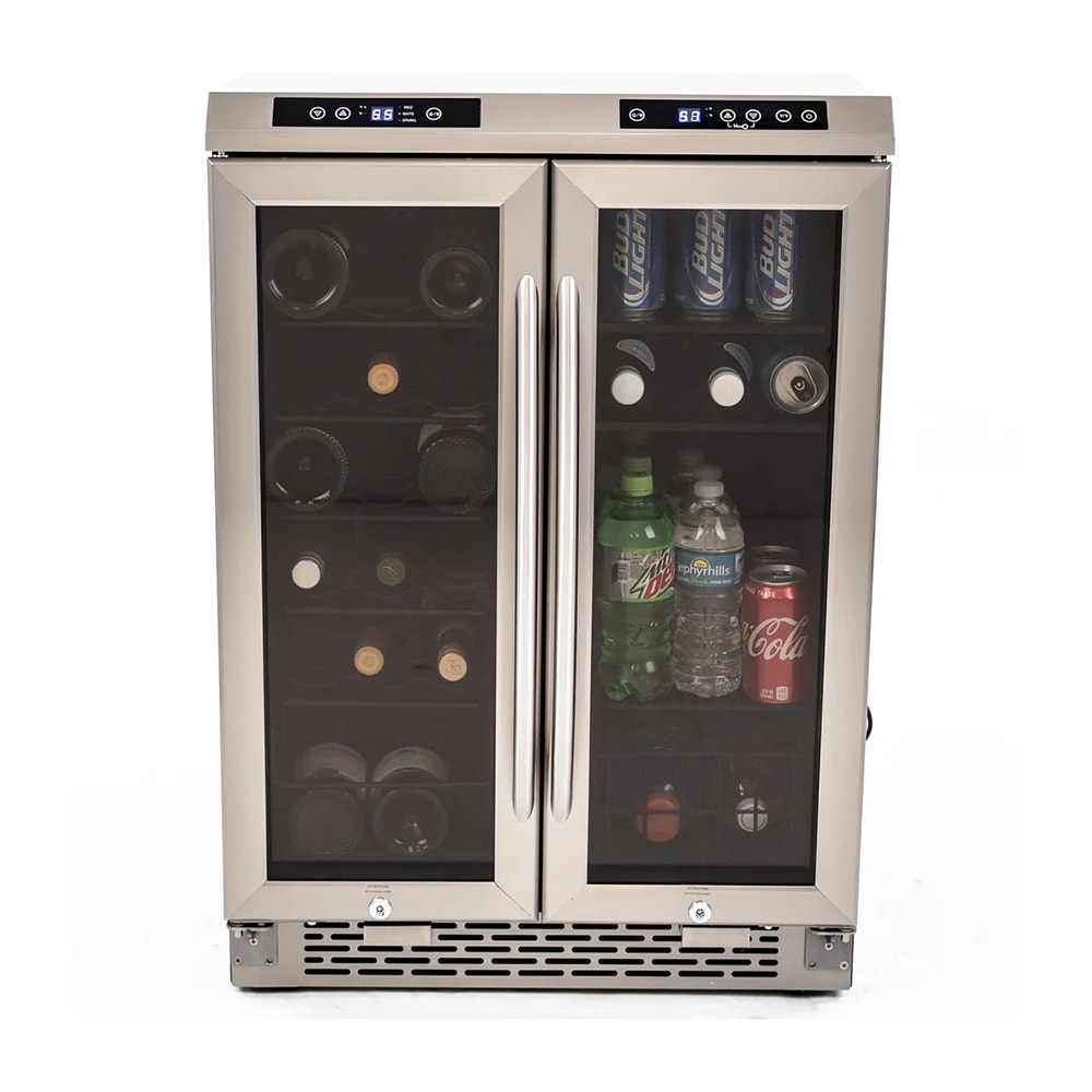 Avanti WBV19DZ 23 1/2" Two Section Wine Cooler w/ (2) Zones - 19 Bottle Capacity, 120v