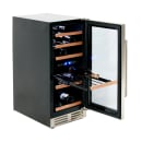 Avanti WCF282E3SD 15" DESIGNER Series One Section Wine Cooler w/ (2) Zones - 28 Bottle Capacity, 120v thumbnail 2