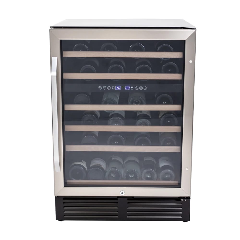 Avanti WCR496DS 23 1/2" One Section Wine Cooler w/ (2) Zones - 49 Bottle Capacity, 120v