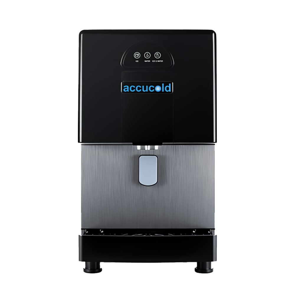 Accucold 160 lb Countertop Water & Nugget Ice Dispenser - 5 3/10 lb Storage, Cup Fill, 115v (AIWD160)