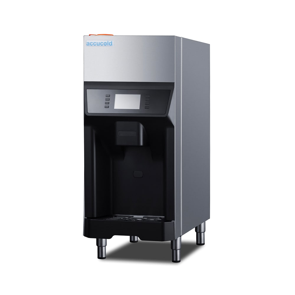 Accucold 220 lb Countertop Water & Nugget Ice Dispenser - 6 1/5 lb Storage, Cup Fill, Touch-Free, 115v (AIWD220)