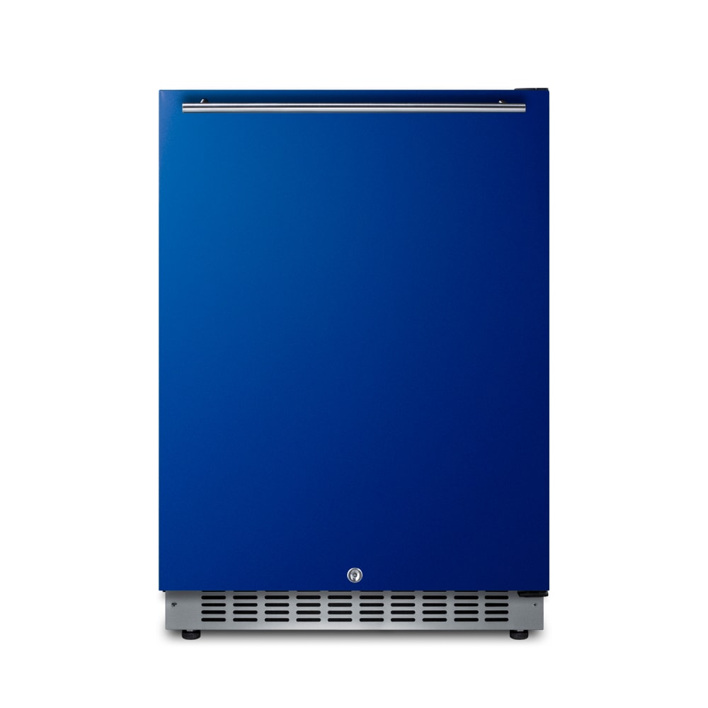 Summit AL54B 23 5/8" W Undercounter Refrigerator w/ (1) Section & (1) Solid Door - Cobalt Blue, 115v