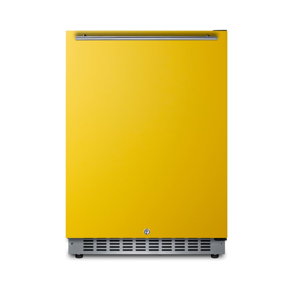 Summit AL54Y 23 5/8" W Undercounter Refrigerator w/ (1) Section & (1) Solid Door - Saffron Gold, 115v
