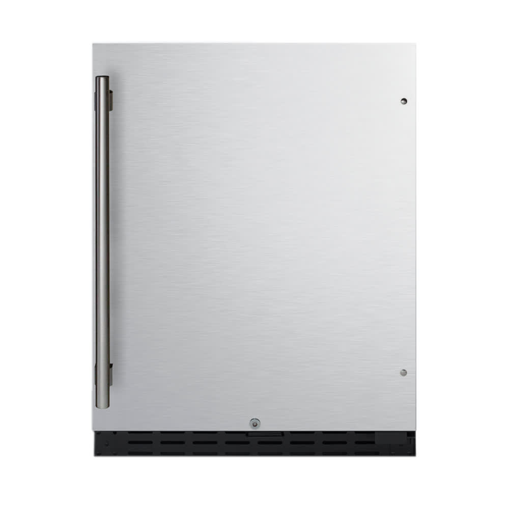 Summit AL55CSS 23 1/2"W Undercounter Refrigerator w/ (1) Section & (1) Solid Door - Stainless Steel, 115v