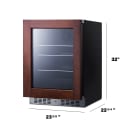 Summit AL57GPNR 24"W Undercounter Refrigerator w/ (1) Section & (1) Door, 115v thumbnail 6