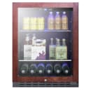 Summit ALBV2466PNR 23 1/2"W Undercounter Refrigerator w/ (1) Section & (1) Glass Door - Black, 115v thumbnail 3