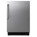 Summit ALR47BCSS 19 7/8"W Undercounter Refrigerator w/ (1) Section & (1) Solid Door - Stainless Steel, 115v thumbnail 2