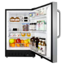 Summit ALR47BCSS 19 7/8"W Undercounter Refrigerator w/ (1) Section & (1) Solid Door - Stainless Steel, 115v thumbnail 3