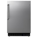 Summit ALR47BSSTB 19 7/8"W Undercounter Refrigerator w/ (1) Section & (1) Solid Door - Stainless Steel, 115v thumbnail 2