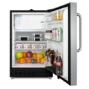 Summit ALRF49BCSS 2.68 cu ft Undercounter Refrigerator & Freezer w/ Solid Door - Stainless Steel, 115v thumbnail 3