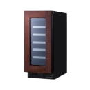 Summit ALWC15PNR 14 3/4" One Section Wine Cooler w/  (1) Zone - 23 Bottle Capacity, 115v thumbnail 3