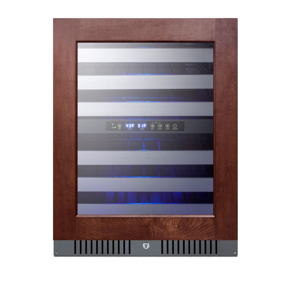 Summit ALWC532PNR 23 1/2" One Section Wine Cooler w/ (2) Zones - 46 Bottle Capacity, 115v