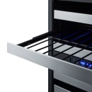 Summit ALWC532PNR 23 1/2" One Section Wine Cooler w/ (2) Zones - 46 Bottle Capacity, 115v thumbnail 5