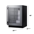 Summit ASDG2411 24" W Undercounter Refrigerator w/ (1) Section & (1) Door, 115v thumbnail 5