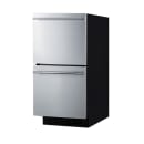 Summit ASDR1524 15" W Undercounter Refrigerator w/ (1) Section & (2) Drawers, 115v thumbnail 2