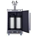 Summit BC74OSCOMTRIPLE 24" Kegerator Beer Dispenser w/ (3) 1/6 Keg Capacity - (1) Column, Stainless, 115v thumbnail 2