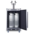 Summit BC74OSCOMTWIN 24" Kegerator Beer Dispenser w/ (3) 1/6 Keg Capacity - (1) Column, Stainless, 115v thumbnail 2