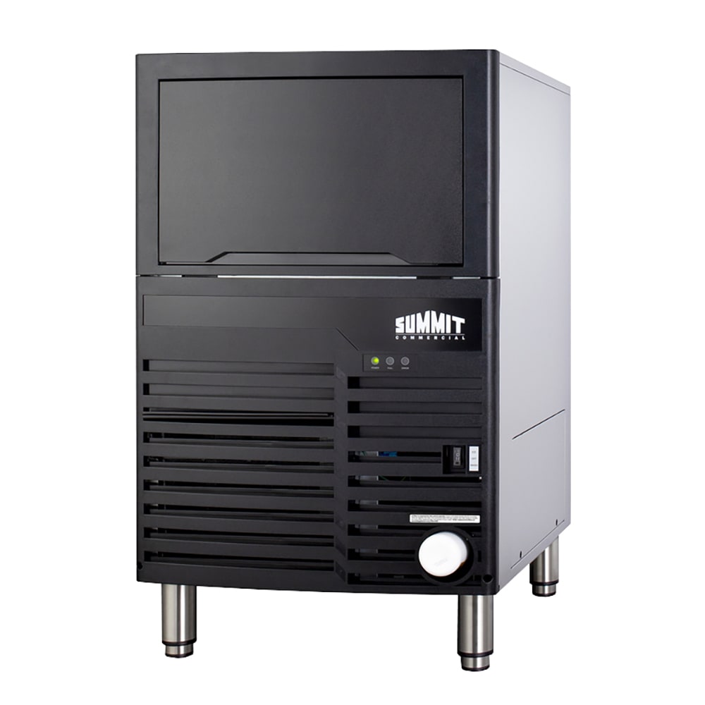 Summit BIM100 20 1/2"W Full Cube Undercounter Ice Machine - 100 lbs/day, Air Cooled, Gravity Drain, 115v