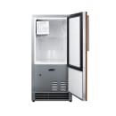 Summit BIM26H32IF 15"W Crescent Cube Undercounter Ice Machine - 25 lbs/day, Air Cooled, No Drain Needed, 115v thumbnail 3