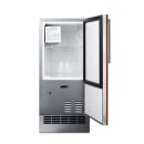 Summit BIM26H34IF 15"W Crescent Cube Undercounter Ice Machine - 25 lbs/day, Air Cooled, No Drain Needed, 115v thumbnail 3