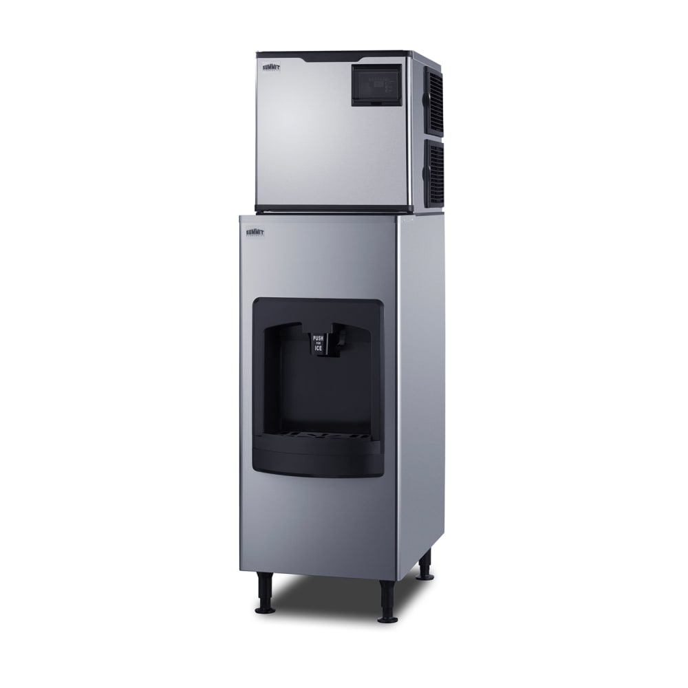 Summit BIM350KDISP 350 lb Full Cube Ice Machine w/ Ice Dispenser - 130 lb Storage, Bucket Fill, 115v