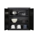 Summit CAB18TALLBLK Wall Mounted Cabinet - 18"W x 12"D x 18"H, Metal, Black thumbnail 4