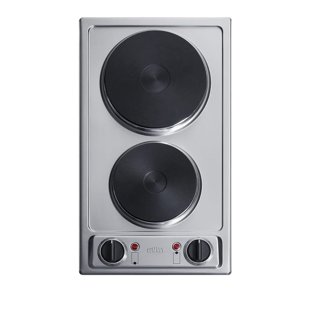 Summit CSD2B115 Countertop Cooktop w/ (2) Burner, 115v/1ph