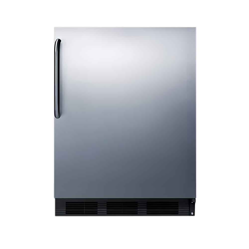 Summit CT663BKCSSADA 5.1 cu ft Undercounter Home Refrigerator & Freezer w/ (1) Solid Door - Stainless Steel, 115v