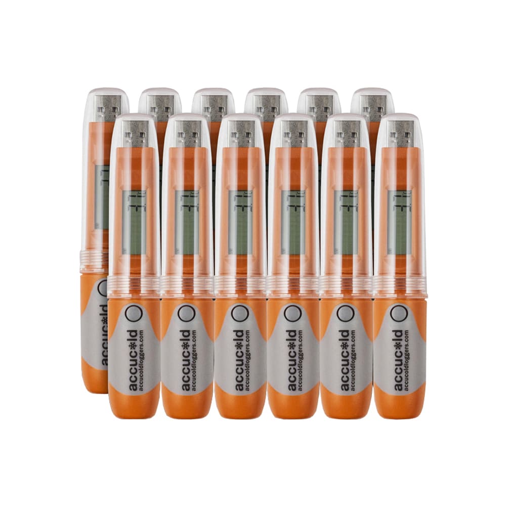 Accucold Portable USB Temperature Data Logger w/ LCD Display - 12 pack (DLSA11-12P)