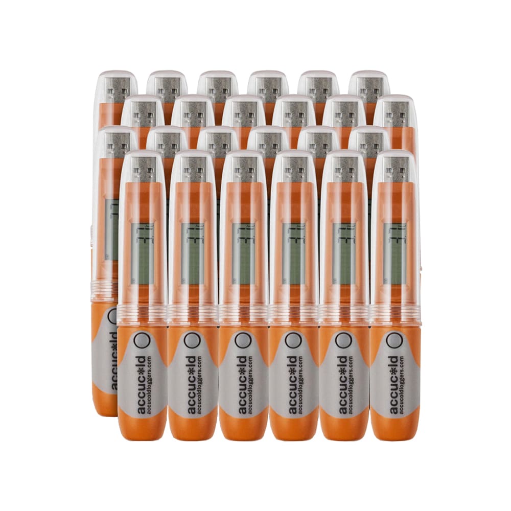 Accucold Portable USB Temperature Data Logger w/ LCD Display - 24 pack (DLSA11-24P)