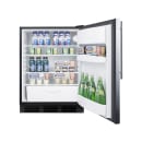 Accucold 23 5/8" W Undercounter Refrigerator w/ (1) Section & (1) Door, 115v (FF6BK7SSHV) thumbnail 4