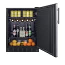 Summit FF708BLSS 24" Undercounter Home Refrigerator w/ (1) Section & (1) Door, 115v thumbnail 6