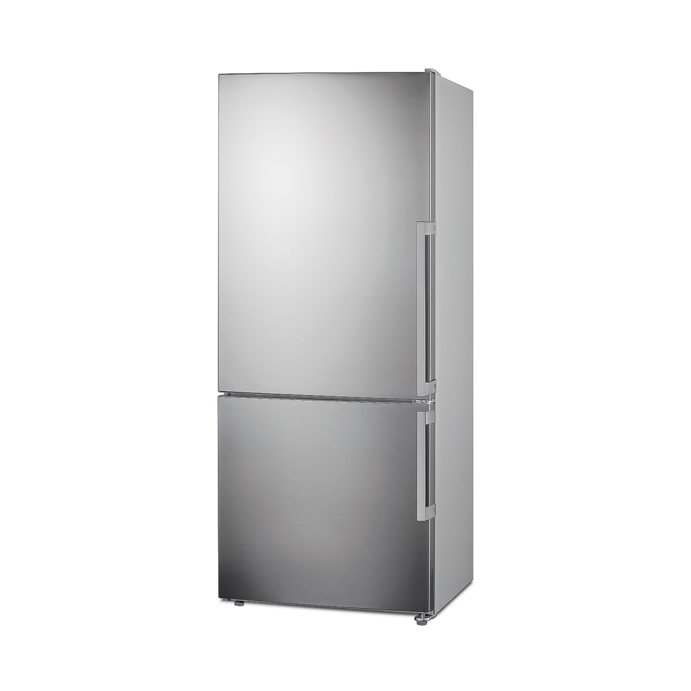 Summit FFBF284SSIMLHD 13.8 cu ft Compact Home Refrigerator & Freezer - Platinum/Stainless, 115v