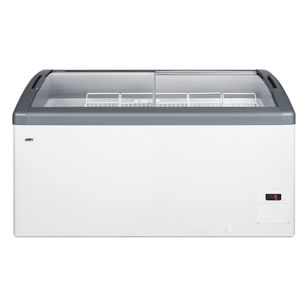 Summit FOCUS151 60" Mobile Ice Cream Freezer w/ 5 Basket Capacity - White, 115v