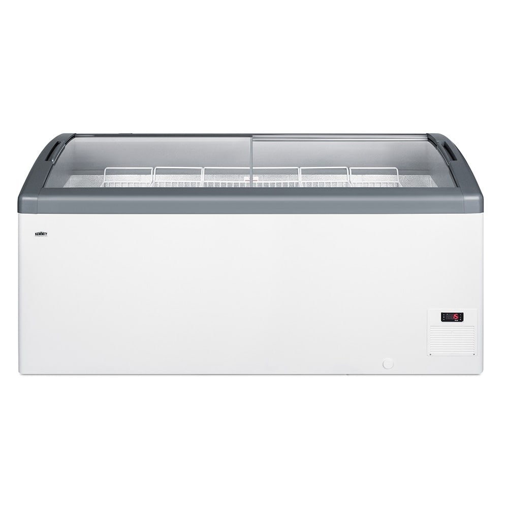 Summit FOCUS171 67" Mobile Ice Cream Freezer w/ 6 Basket Capacity - White, 115v