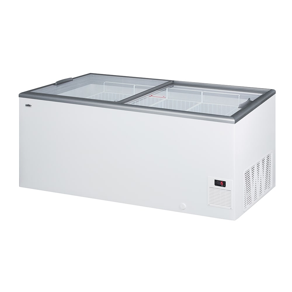 Summit NOVA61 71" Mobile Ice Cream Freezer w/ 5 Baskets - White, 115v