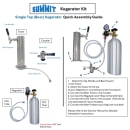 Summit SBC15BEER 15" Kegerator Beer Dispenser w/ (1) Keg Capacity - (1) Column, Black/Stainless, 115v thumbnail 6